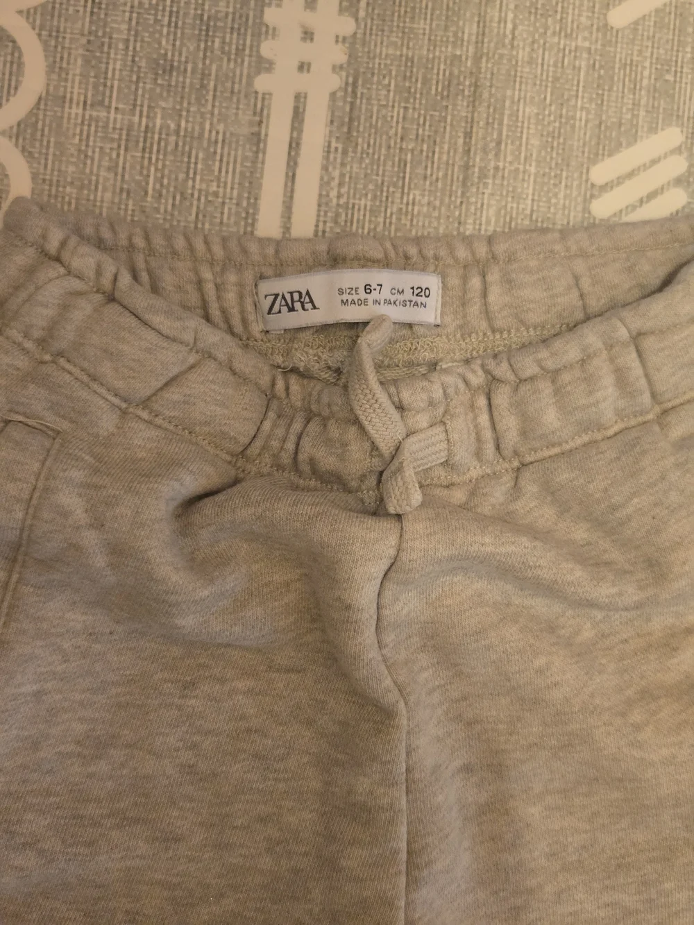 Zara Light Gray Kids Jogger Sweatpants